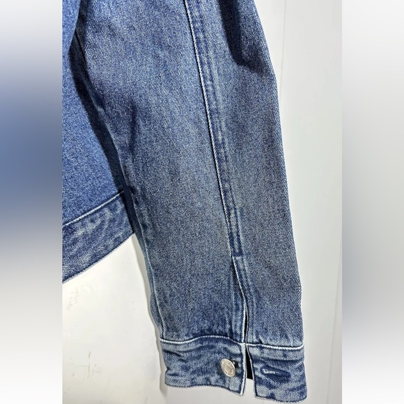 Pendleton womens Embellished Beaded Denim blue Jean Jacket Size M Medium Petite - Picture 8 of 8